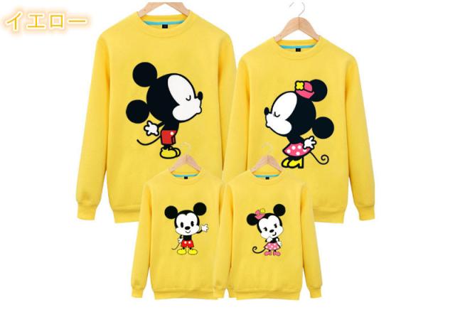 超人気disneyパーカー トップス ディズニー親子ペア ペアルック 長袖 ミッキー柄 秋冬 夫婦 裏起毛 裏起毛なしの通販はau Pay マーケット Rinrin Store
