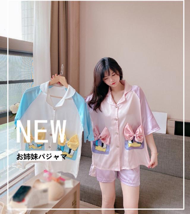 超人気 お姉妹 シルク夏パジャマ レディース 春夏秋 半袖 デイシーパジャマ 上下セット 寝巻き 寝間着 ルームウェア 部屋着 おしゃれ 可の通販はau Pay マーケット Rinrin Store