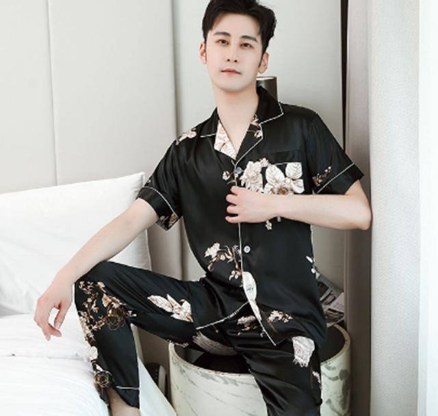 ペア価格 シルク ペア パジャマ メンズ上下セット レディースナイトローブ ワンピース カップルペアルック ルームウェア お揃い スウの通販はau Pay マーケット Rinrin Store