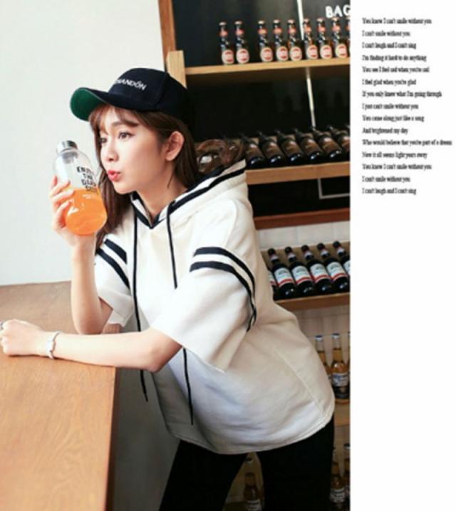 カップルお揃い ｔシャツ カップルペアルック カップル ペアシャツ 夏半袖 帽子付き パーカーの通販はau Pay マーケット Rinrin Store