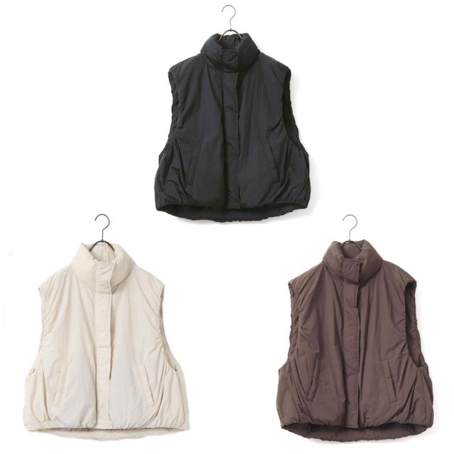 【10％OFF 送料無料 レディース 大人】Hunch(ハンチ) 薄中綿 バルーンベスト