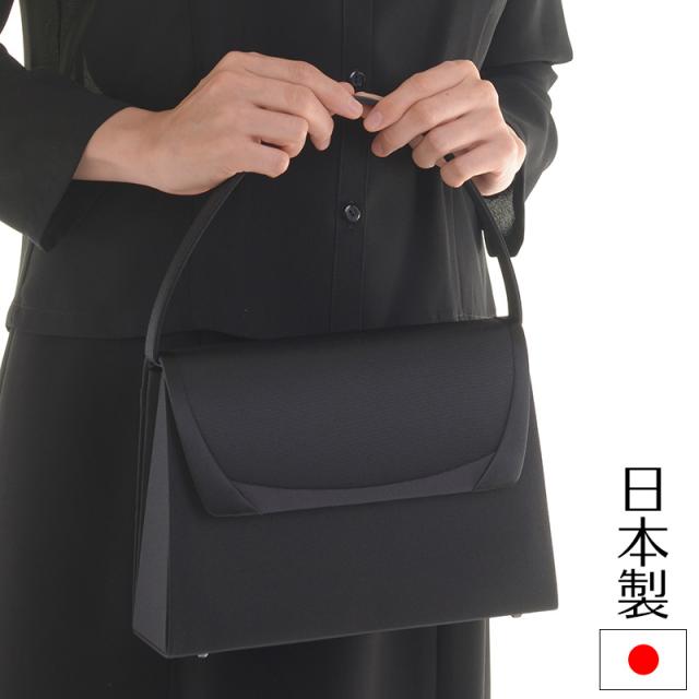 日本製ブラックフォーマルバッグ 撥水 はっ水 グログラン 大きめ 黒 レディースの通販は 6,998円