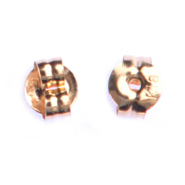 K18 ピアスキャッチ 18金 日本製 刻印あり 左右セット ペア販売 両耳