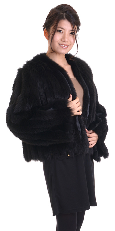 処分SALE返品不可日本製ブルーフォックスファージャケットコート リバーシブル 処分SALE返品不可日本製ブルーフォックスファージャケットコート