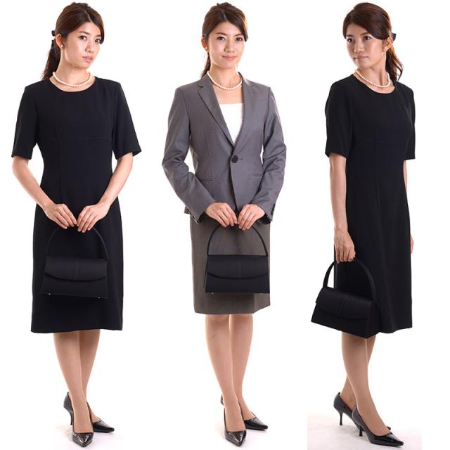 【送料無料】撥水 はっ水 ブラックフォーマルバッグ センター黒 の通販は