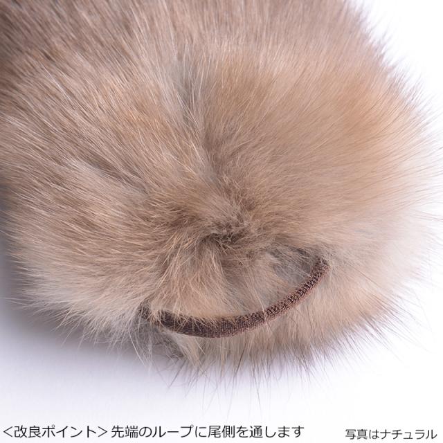 ロシアンセーブルマフラー ダークナチュラルカラー 毛皮 ファー