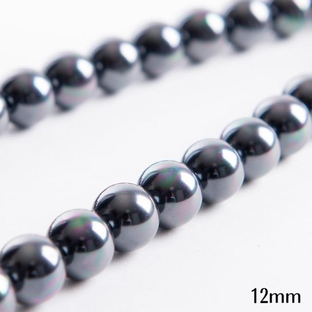 20インチ 12mm 花珠南洋黒蝶オーロラ本貝パール ネックレス 54cm 55cm