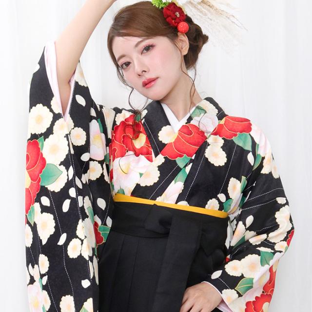 (袴4点セット 華やかAD) 袴セット 卒業式 大学生 大学 中学生 小学生 4点セット(着物/袴/帯/襦袢) 卒服 着物 二尺袖着物 袴 はかま 振袖 和服 和装 ジュニア ガールズ 女の子 レディース 女性 女 謝恩会 セレモニー パーティー 袴4点セット 華やかAD) 袴セット 卒業式 大学生 大学 中学生 小学生 4