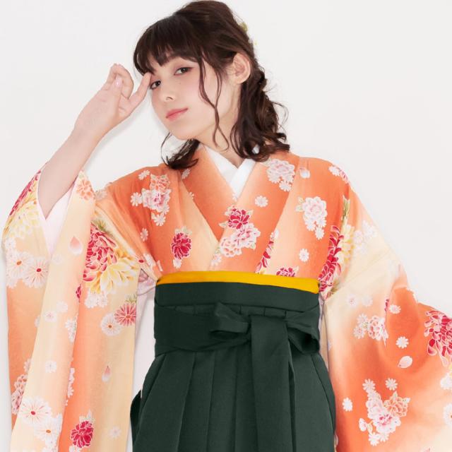 袴4点セット 華やかAD) 袴セット 卒業式 大学生 大学 中学生 小学生 4