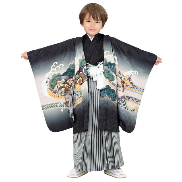 ５歳　七五三着物　１２点セット　フルセット　男の子 KYOETSU 七五三 着物 5歳 男の子 【全て揃った豪華12点フル