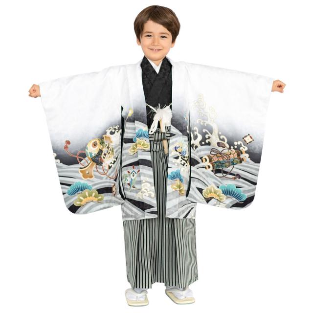 七五三 男の子 着物 5歳 【全て揃った豪華12点フルセット】袴