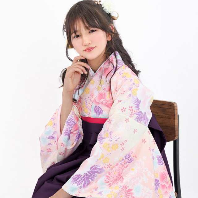 袴4点セット 華やかAD ジュニア) 袴セット 袴 卒業式 小学生