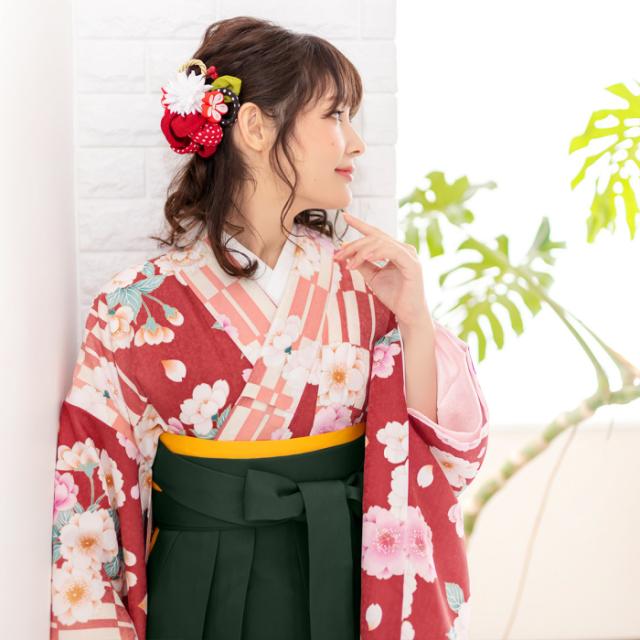 袴4点セット 華やかB) 袴セット 卒業式 大学生 大学 中学生 小学生 4点