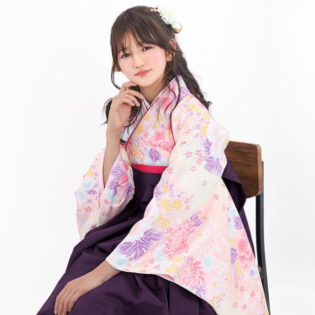 簡易袴　女の子 簡単着付け！】 (簡易袴 5点セット ジュニア A) 袴セット 女の子