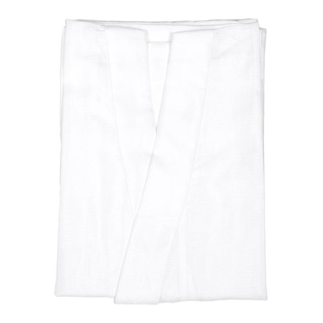 長襦袢 長地袢 メンズ 男性 夏用 絽 洗える 白色地白衿 M L LL