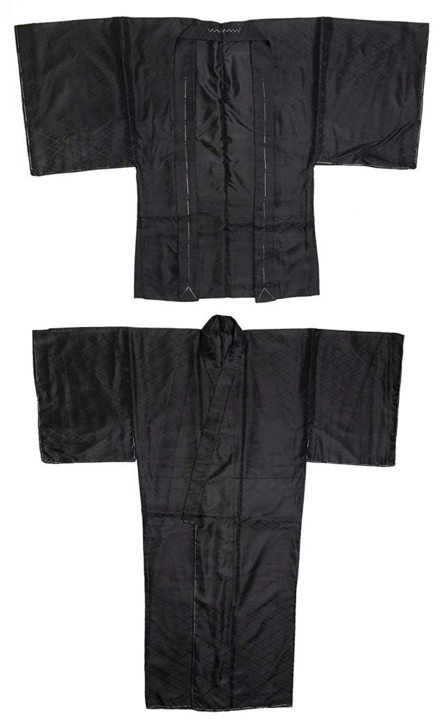 男アンサ 紋付) 洗える着物 羽織 セット 黒地紋 白地紋 成人式 卒業式