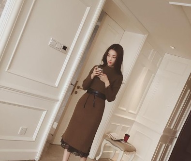 リブニットワンピース ニットワンピース 冬新作 大きいサイズ ぽっちゃり 新作 冬服 冬物 冬スペシャルセール ゆったりの通販はau Pay マーケット Dress Box