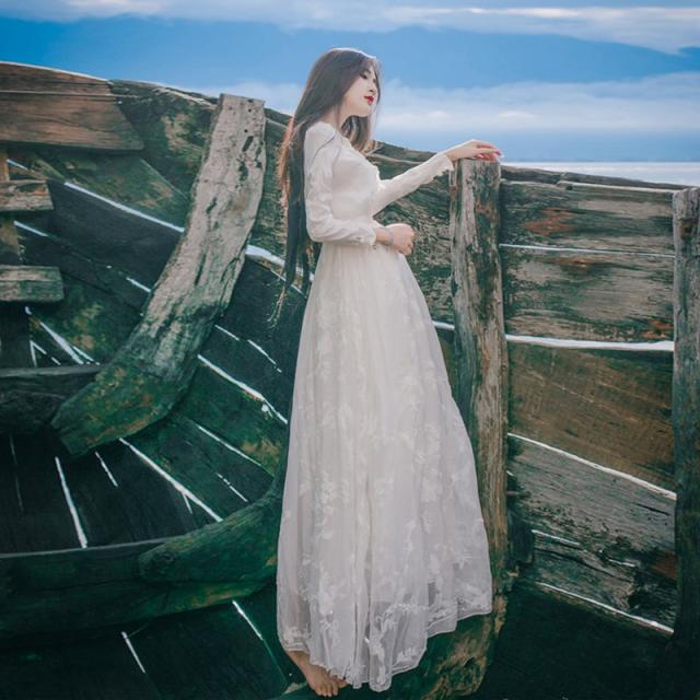 パーティードレス ウェディングドレス 二次会 結婚式 スレンダー ドレス 花嫁 ウェディング ロングドレス 白 シースルー レース ロング丈の通販はau Pay マーケット Dress Box