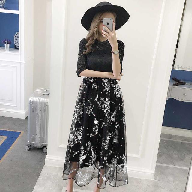 パーティードレス 結婚式のお呼ばれ40代フォーマルワンピース レース 刺繍 ワンピース 上品 花柄 結婚式のお呼ばれ30代 40代 50代 袖ありの通販はau Pay マーケット Dress Box