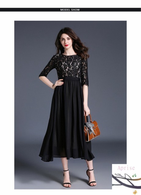 パーティードレス 袖あり 黒 赤 結婚式のお呼ばれ40代フォーマルワンピース 体型カバー 大人の可愛いワンピース 代 かわいい パーティの通販はau Pay マーケット Dress Box