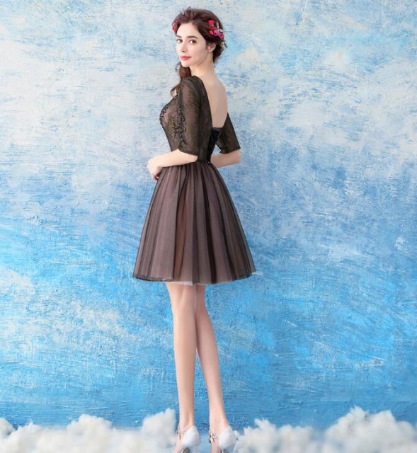 待望の再販 パーティードレス 袖あり 黒 赤 結婚式のお呼ばれ40代フォーマルワンピース 正規品 待望の再販 パーティードレス 袖あり 黒 赤 結婚式のお呼ばれ40代フォーマルワンピース 正規品