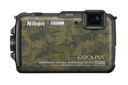 Nikon デジタルカメラ COOLPIX AW110 防水18m 耐衝撃2m ディープカムフラ (中古品)