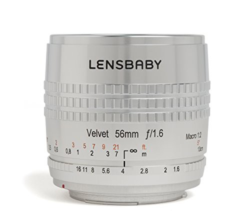 Lensbaby ソフトレンズ Velvet 56SE 56mm F1.6 キヤノンEFマウント シルバ (中古品)