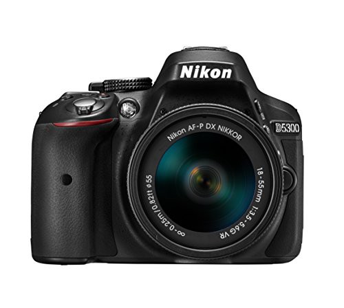 Nikon デジタル一眼レフカメラ D5300 AF-P 18-55 VR レンズキット ブラック(中古品)