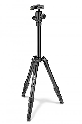 Manfrotto トラベル三脚 Element スモール アルミ 5段 ブラック MKELES5BK-(中古品)