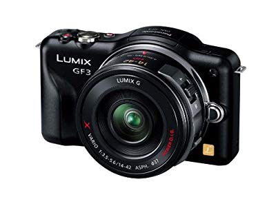 パナソニック ミラーレス一眼カメラ LUMIX GF3 電動ズームキット エスプリ (中古品)