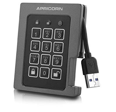 Apricorn Aegis Padlock SSD - USB 3.0 A25-3PL256-240F ポータブルストレ (中古品)