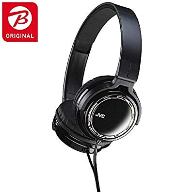 JVC マイク/コントロール付 ヘッドホン（ブラック） HA-SR77BKS-B(中古品)