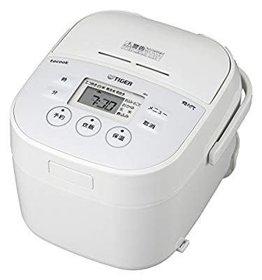 タイガー 炊飯器 マイコン 3合 ホワイト レシピ付 tacook 炊きたて JBU