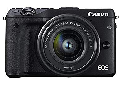 Canon ミラーレス一眼カメラ EOS M3 レンズキット(ブラック) EF-M15-45mm F(中古品)