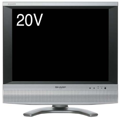 シャープ AQUOS 20V型 液晶カラーテレビ シルバー LC-20S4-S(中古品)