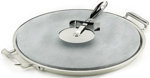 All-Clad 00280 Stainless Steel Serving Tray with 13-inch Pizza-Baker S(中古品)