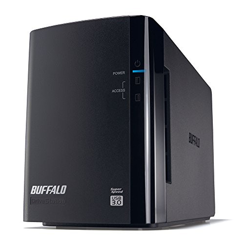 BUFFALO RAID1対応 USB3.0用 外付けハードディスク 2ドライブモデル 2TB HD(中古品)｜au PAY マーケット