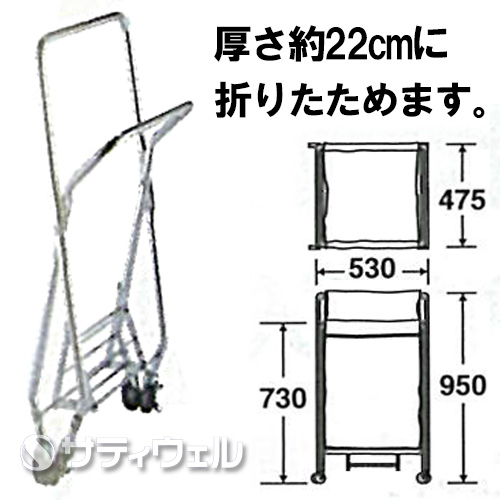 【送料無料】【法人専用】【直送専用品】テラモト　システムカートA(フレーム)　DS-574-020-0