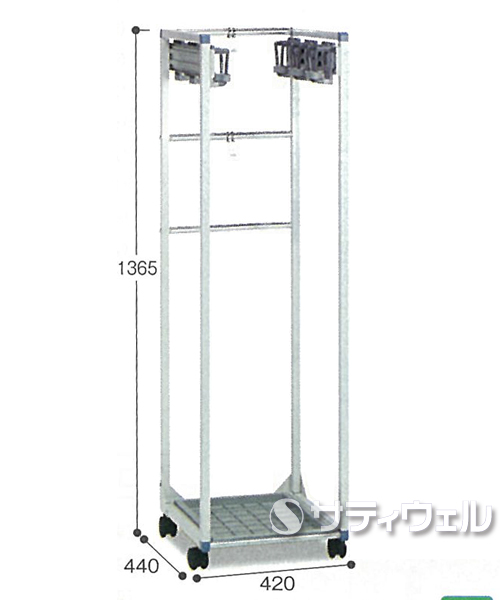 【送料無料】【法人専用】【直送専用品】テラモト　コアラコンパクトハンガー6本掛　CE-492-116-0