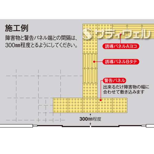 【送料無料】【法人専用】【直送専用品】テラモト　誘導パネル　Bタテ　300×300mm　MR-135-722-0　20枚セット