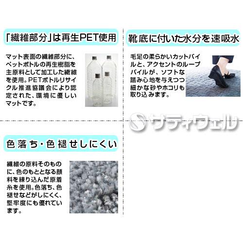 【送料無料】【法人専用】【直送専用品】テラモト　雨天用マット　エコレイン　900×1500mm　グレー　MR-026-146-5_4