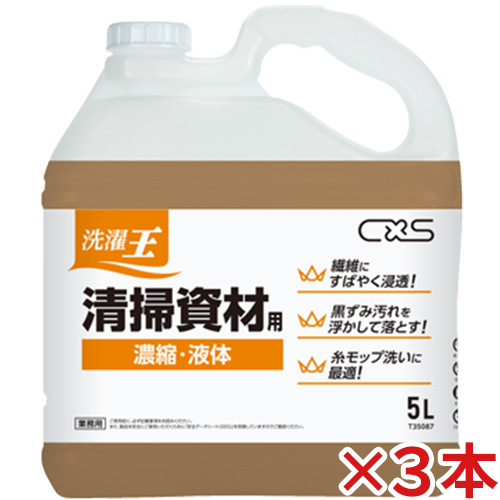 シーバイエス 洗濯王 清掃資材用 5L×3本【送料無料】