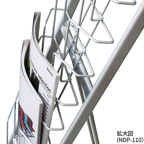 【送料無料】【受注生産品】【法人専用】テラモト パンフレットスタンドNDP NDP-210 2列10段 OT-980-112-0_1