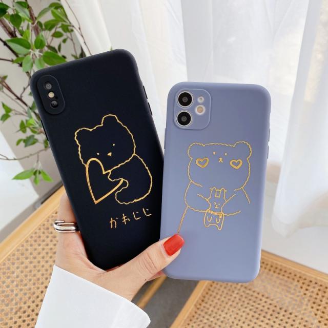 カップル 可愛いクマ シリコン スマホケース Iphone11 ケース Iphonexs Max ケース Iphonexs X 7p 8p 7 8ケース 全機種対応 Xp21の通販はau Pay マーケット Hikari Shop