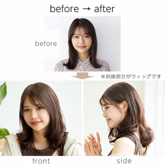 返品OK】2サイズ 部分 ウィッグ 人毛 人毛100% トップヘアピース