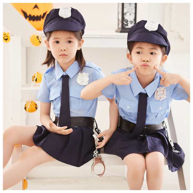 美品】POLICE 警察官 ハロウィン衣装 100cm.110cm.120cm - キッズ服