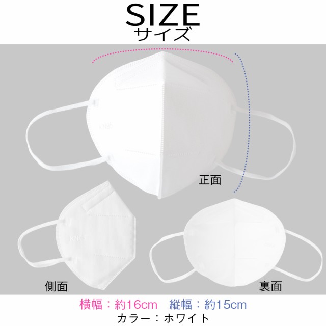 KN95マスク 50枚 マスク KN95 米国N95マスク同等 箱 在庫あり 5層構造