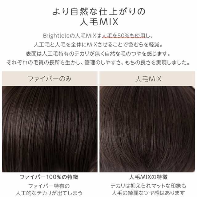 新作 医療用ウィッグ 人毛MIX マニッシュラフショート