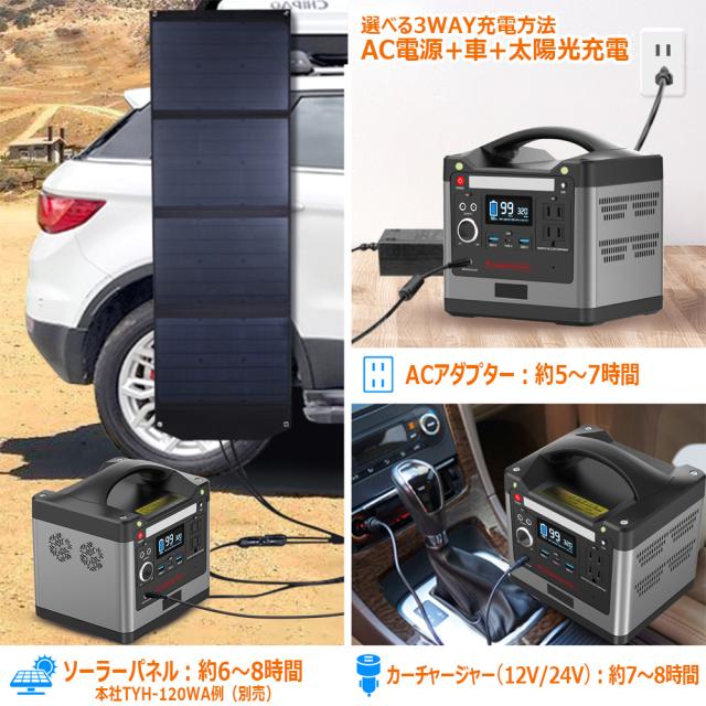 送料無料 ポータブル電源 大容量 540wh 500w 蓄電池 家庭用 発電機 防災グッズ 純正弦波 防災推奨 Spi 3aの通販はau Pay マーケット グッド グッズ Led照明通販