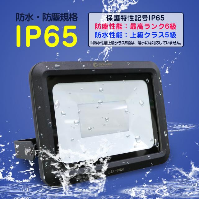 送料無料 投光器 Ledライト 防水 屋外 100w 1000w相当 9000ルーメン 現場作業 投光機 看板灯 駐車場灯 倉庫 夜間照明 Ld 90mの通販はau Pay マーケット グッド グッズ Led照明通販